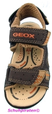 Geox Sandale beige/blau 3-fach Klettverschluß, Gr. 33