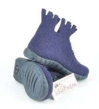 Superfit Hausschuhe dunkelblauen Filz Ritterburg, Gr. 21-22