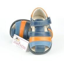 See Kai Run trendige Lauflernschuhe / geschlossene Sandale Modell DARREL in dunkelblau/blau/orange mit Klettverschluß, Gr. 20 / 21
