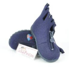 Superfit Hausschuhe dunkelblauen Filz Ritterburg, Gr. 21-22