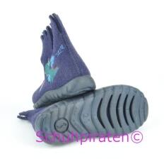 Superfit Hausschuhe dunkelblauen Filz Ritterburg, Gr. 21-22