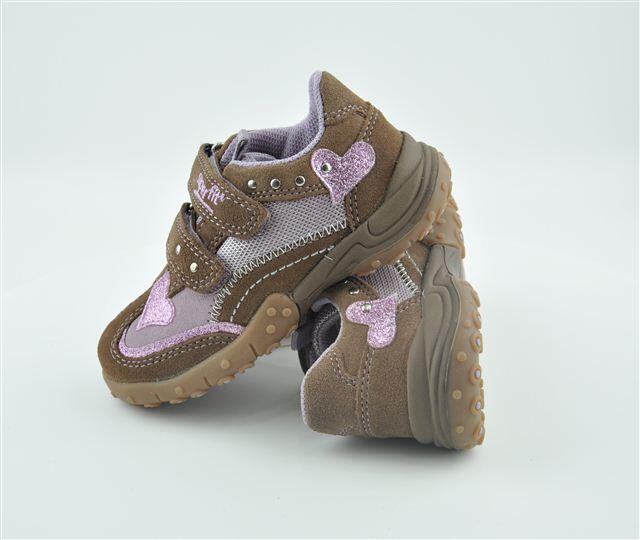 Superfit Sneaker in fango/ rosa. Gr. 31