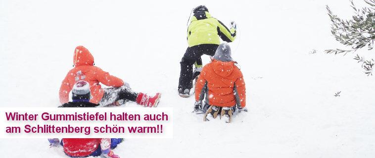 Winter Gummistiefel - halten unsere Kleinen auch am Schlittenberg schön warm!!!